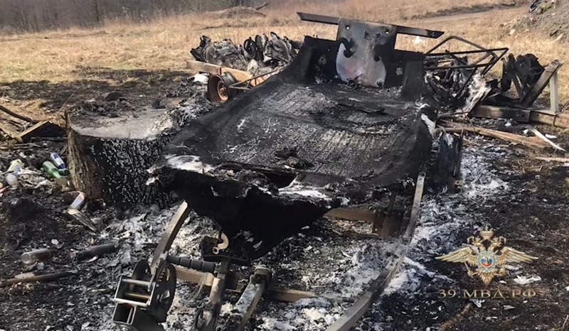 Предприимчивые калининградцы украли пару лодок за 3 миллиона рублей и сожгли их
