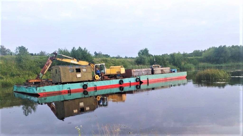 В Калининградской области расчистили половину реки Каменки
