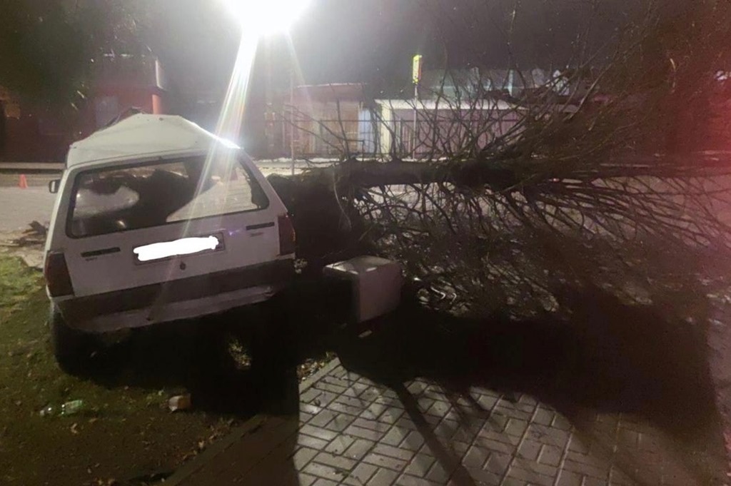 Житель Полесска на угнанном автомобиле едва не убил себя и друга