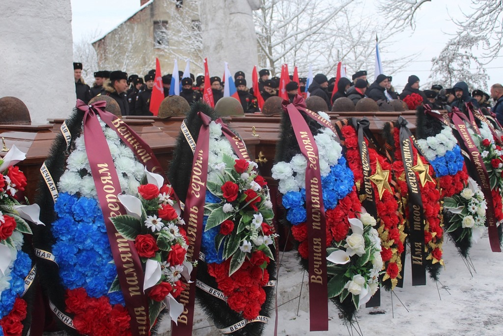 Под Калининградом перезахоронены останки 153 защитников Отечества