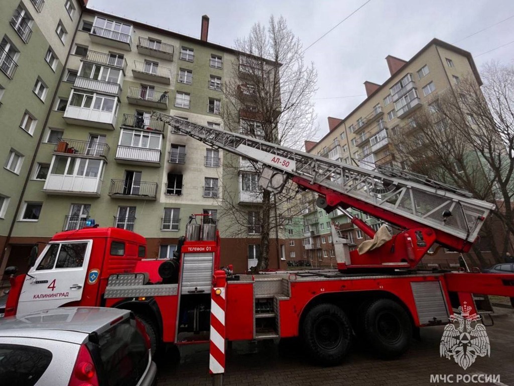 В Калининграде из-за горевшей кухни пришлось эвакуировать два десятка жителей
