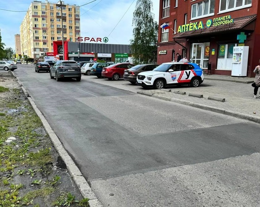 После вмешательства прокуратуры в Калининграде отремонтировали две улицы