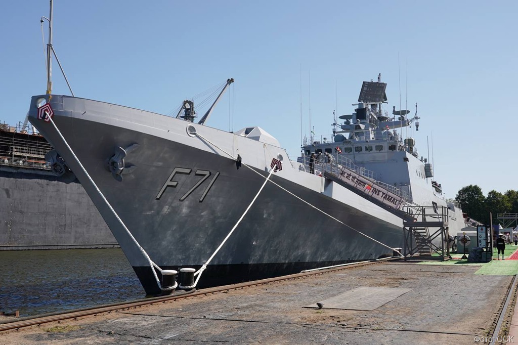 Новый военный корабль российского производства пополнил флот Индии