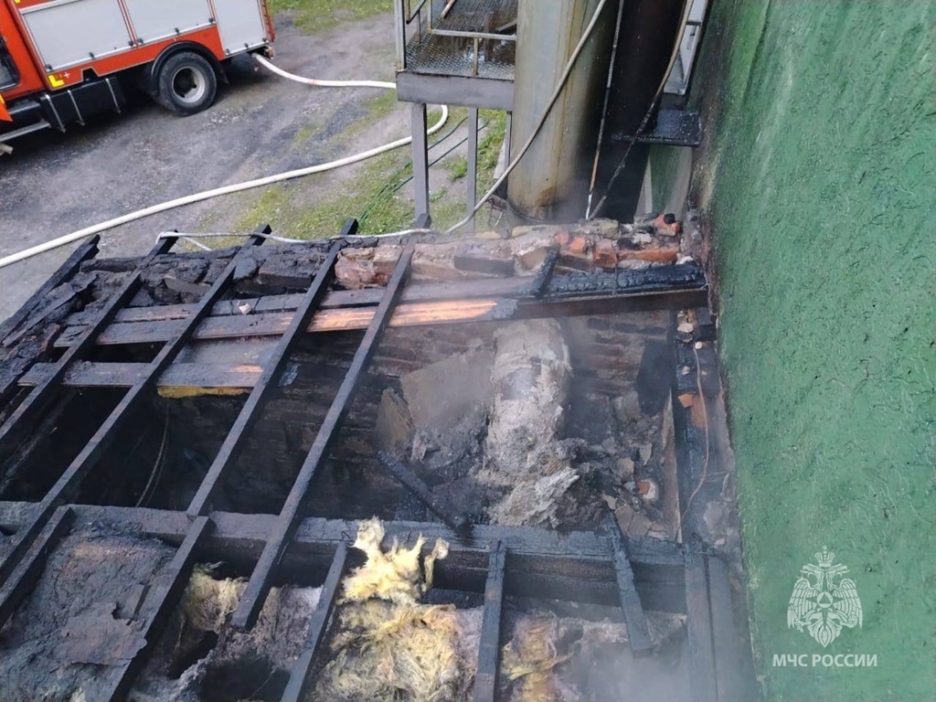 В пансионате в Дунаевке тушили пожар