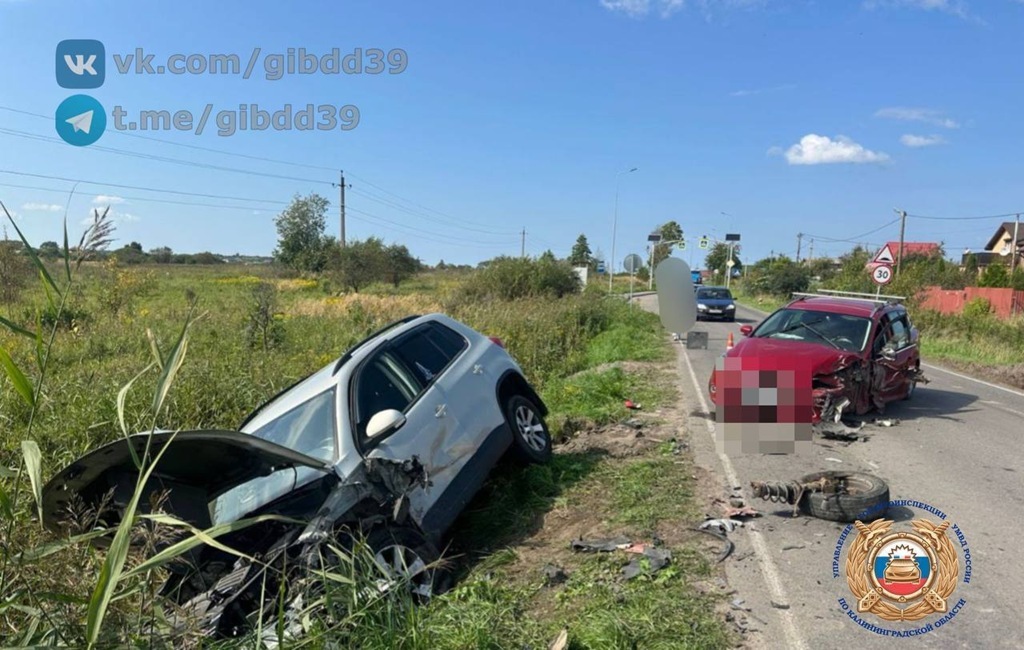 В Гурьевском районе произошло ДТП с пострадавшими детьми